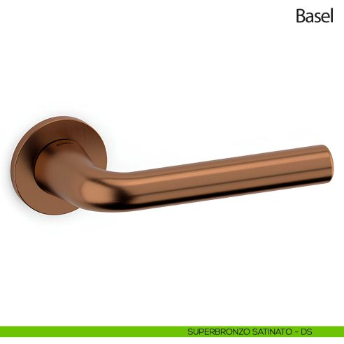 Maniglia per porta Basel Olivari superbronzo satinato
