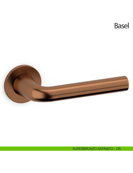 Maniglia per porta Basel Olivari superbronzo satinato