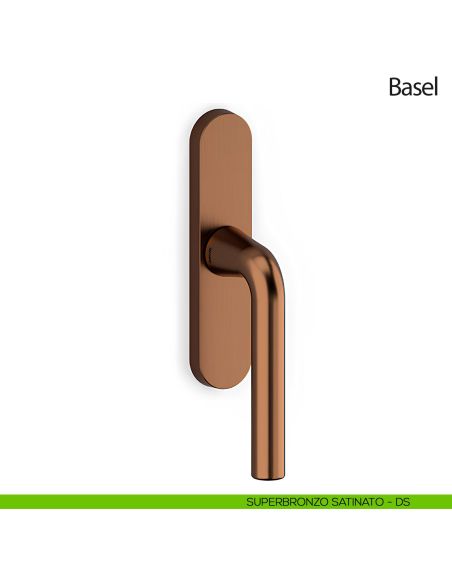 Maniglia per finestra cremonese Basel Olivari superbronzo