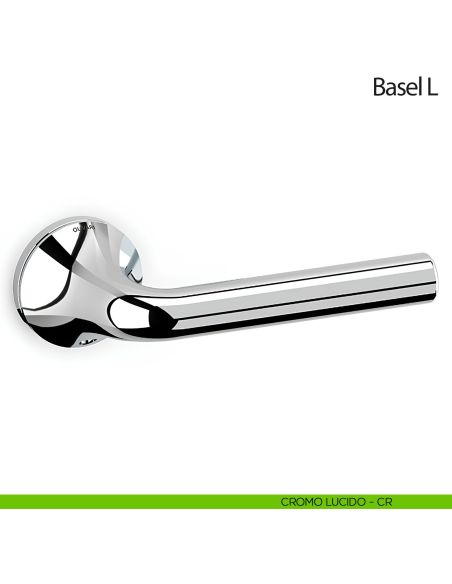 Maniglia per porta Basel L Olivari cromo