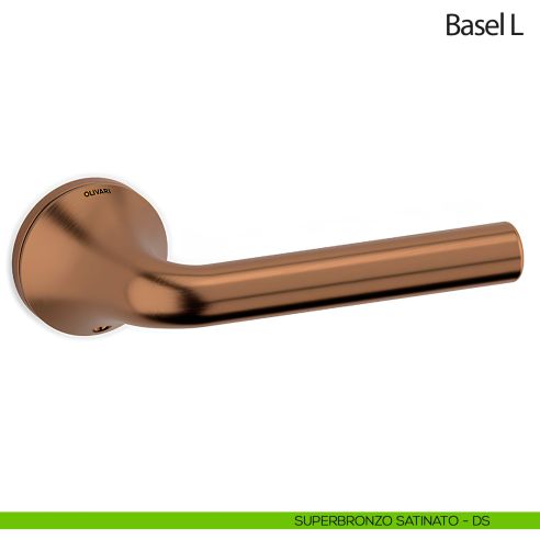 Maniglia per porta Basel L Olivari superbronzo
