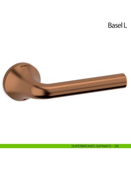 Maniglia per porta Basel L Olivari superbronzo