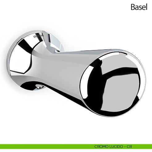 Pomello per porta zancato Basel girevole Olivari bassa cromo