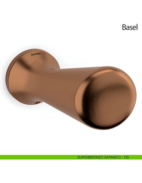 Pomello per porta zancato Basel girevole Olivari bassa bronzo