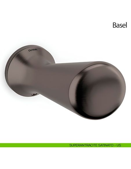 Pomello per porta zancato Basel girevole Olivari bassa antracite