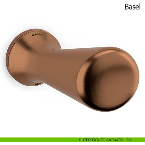 Pomello per porta zancato Basel fisso Olivari bassa bronzo