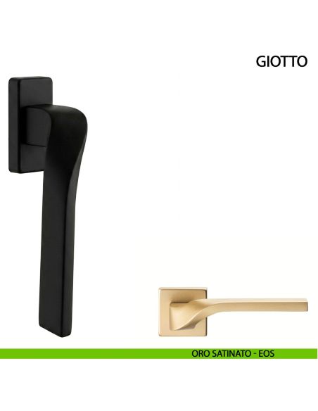 Maniglia per finestra Giotto Arieni oro satinato