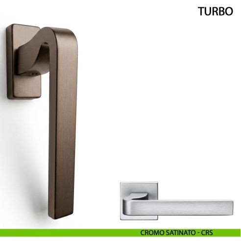 Maniglia per finestra Turbo Arieni cromo satinato