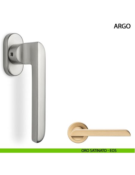 Maniglia per finestra Argo Arieni oro satinato