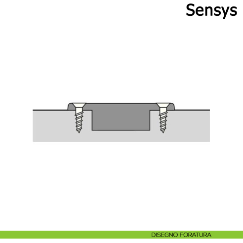 Cerniera Hettich Sensys 165° ammortizzata per ante in mezza battuta