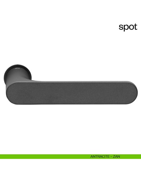 Maniglia per porta Spot dnd Handles con rosetta minimale Unico antracite