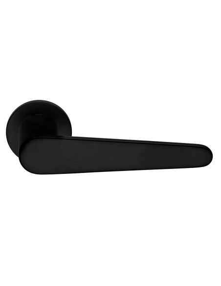 Maniglia per porta Leva dnd Handles con rosetta e bocchetta tonda fine