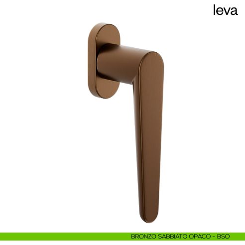 Maniglia per finestra martellina DK Leva dnd bronzo