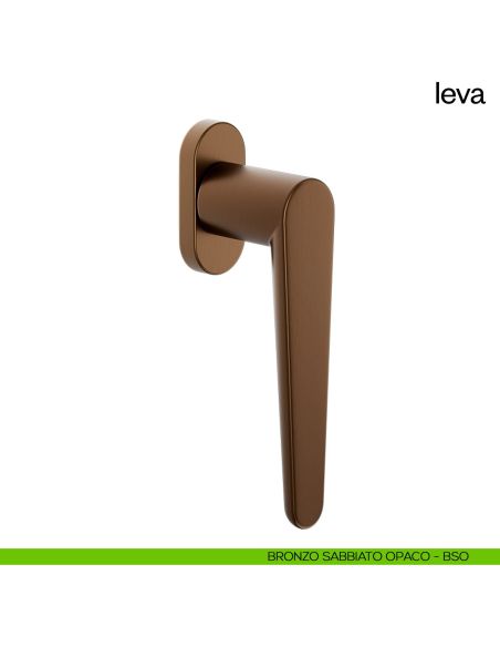 Maniglia per finestra martellina DK Leva dnd bronzo
