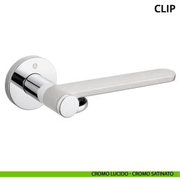 Maniglia per porta Clip Ghidini con rosetta tonda 2