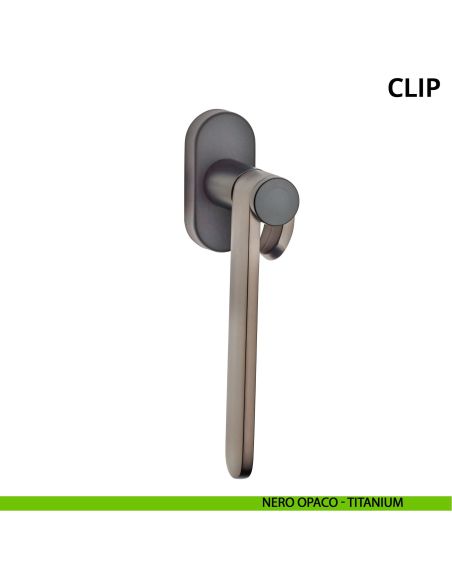 Maniglia per finestra DK Clip Ghidini nero - titanium