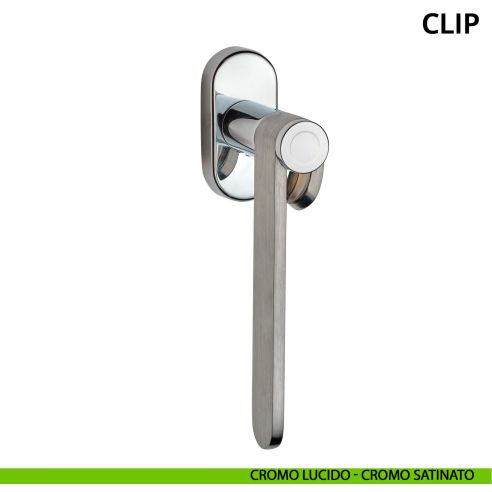 Maniglia per finestra DK Clip Ghidini satinato - lucido
