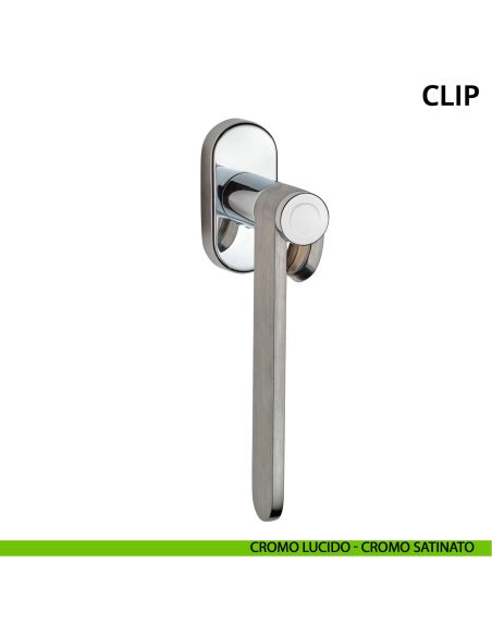 Maniglia per finestra DK Clip Ghidini satinato - lucido