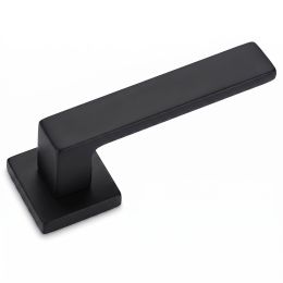 Maniglia per porta Quadrata Alu nero opaco moderna