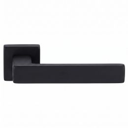 Maniglia per porta Quadrata Alu nero opaco moderna 2