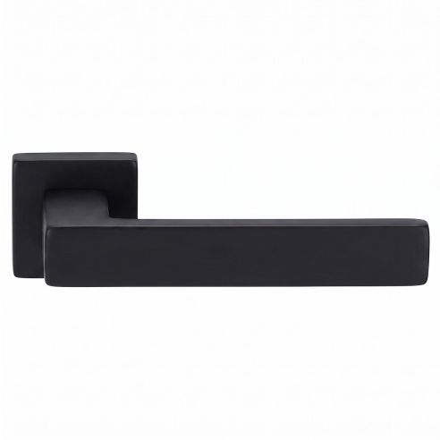 Maniglia per porta Quadrata Alu nero opaco moderna