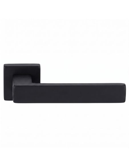 Maniglia per porta Quadrata Alu nero opaco moderna