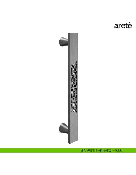 Maniglione per porta Aretè dnd Handles singolo grafite