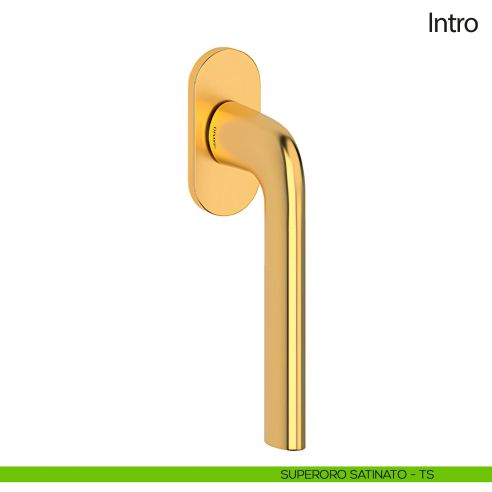 Maniglia per finestra martellina DK Intro Olivari oro satinato