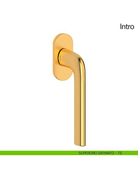 Maniglia per finestra martellina DK Intro Olivari oro satinato