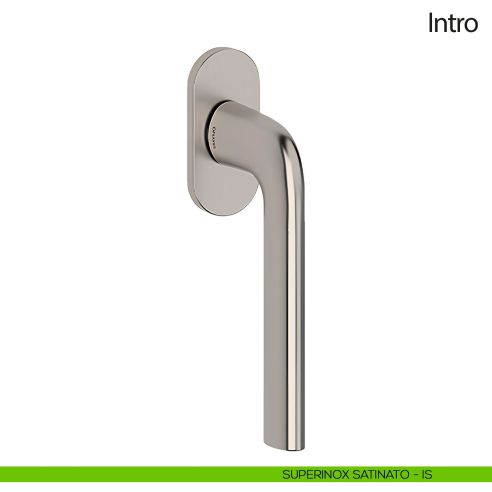 Maniglia per finestra martellina DK Intro Olivari inox satinato