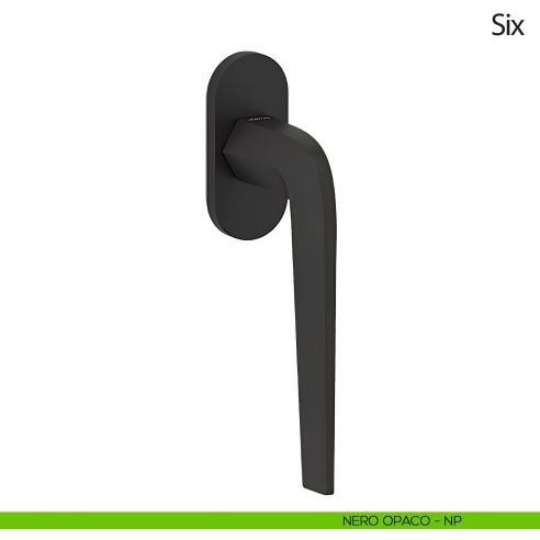 Maniglia per finestra martellina DK Six Olivari nero