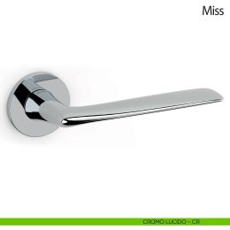 Maniglia per porta Miss Olivari con rosetta tonda bassa 2