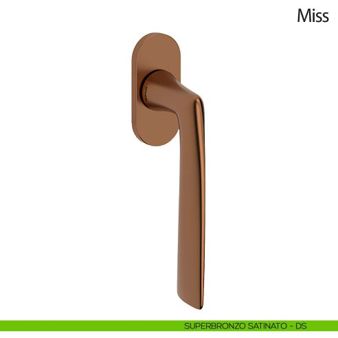 Maniglia per finestra martellina DK Miss Olivari bronzo satinato