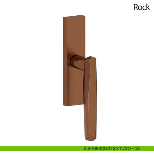 Maniglia per finestra cremonese Rock Olivari bronzo satinato