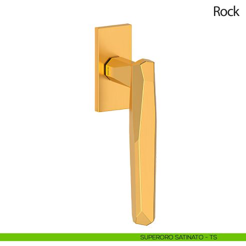 Maniglia per finestra martellina DK Rock Olivari oro satinato
