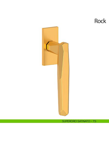 Maniglia per finestra martellina DK Rock Olivari oro satinato