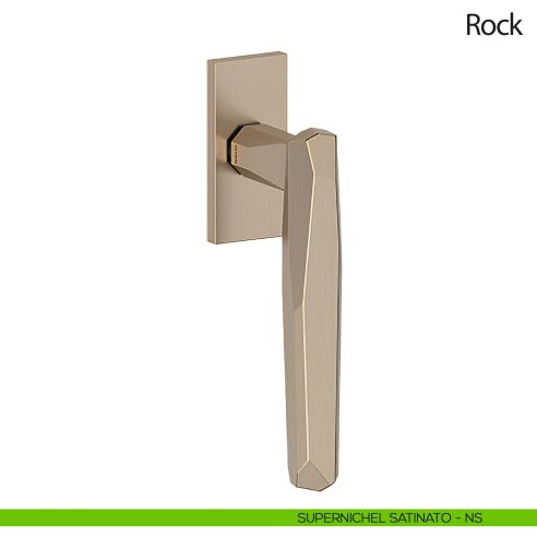 Maniglia per finestra martellina DK Rock Olivari nichel satinato