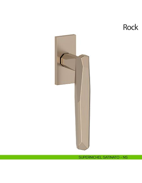 Maniglia per finestra martellina DK Rock Olivari nichel satinato