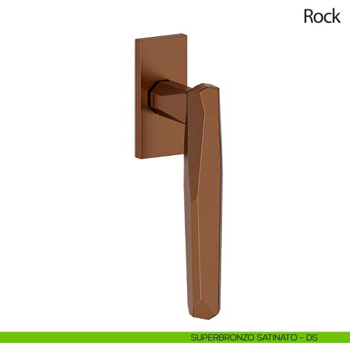 Maniglia per finestra martellina DK Rock Olivari bronzo satinato