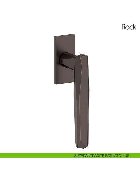 Maniglia per finestra martellina DK Rock Olivari antracite satinato