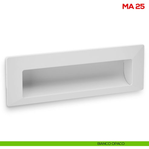 Maniglia incasso per mobile Mital MA25 bianco