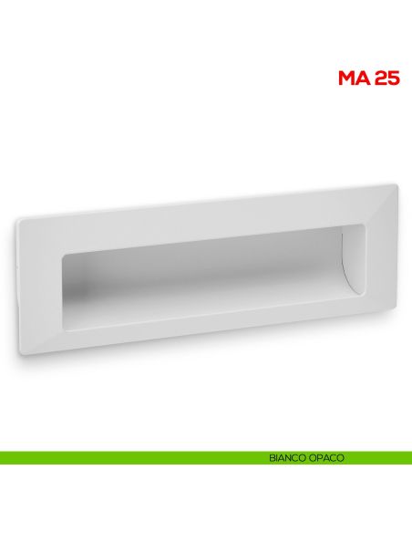 Maniglia incasso per mobile Mital MA25 bianco