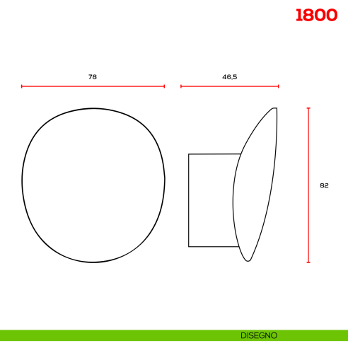 Appendiabiti a muro in zama 1800 Mital disegno