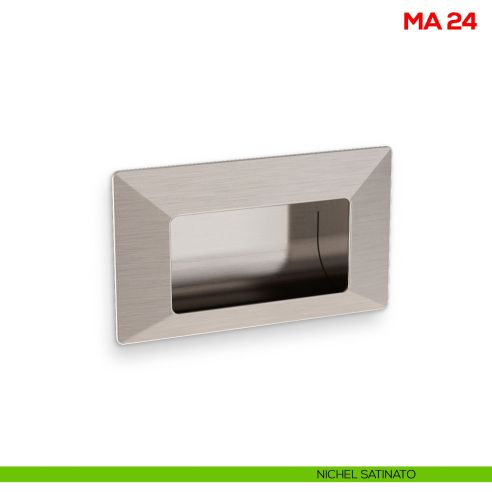 Maniglia incasso per mobile Mital MA24 nichel