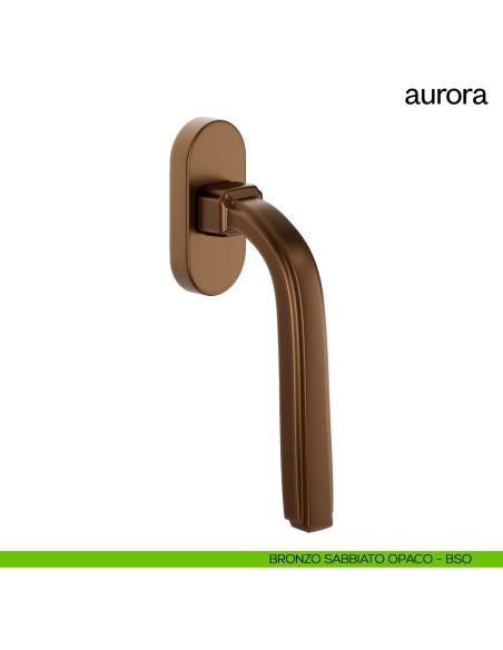Maniglia per finestra martellina DK Aurora dnd bronzo