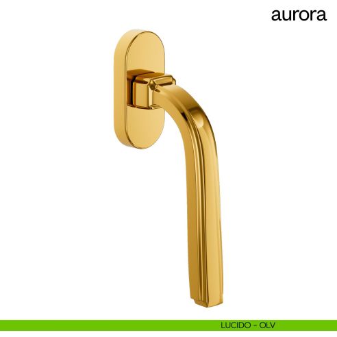 Maniglia per finestra martellina DK Aurora dnd lucido