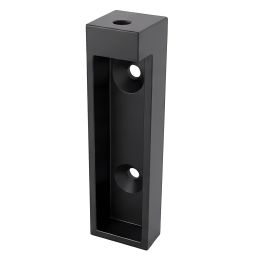 Supporto reggitubo laterale verniciato nero opaco RAL 9005 Gap Italia T1