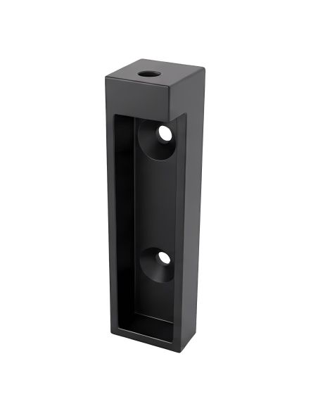 Supporto reggitubo laterale verniciato nero opaco RAL 9005 Gap Italia T1