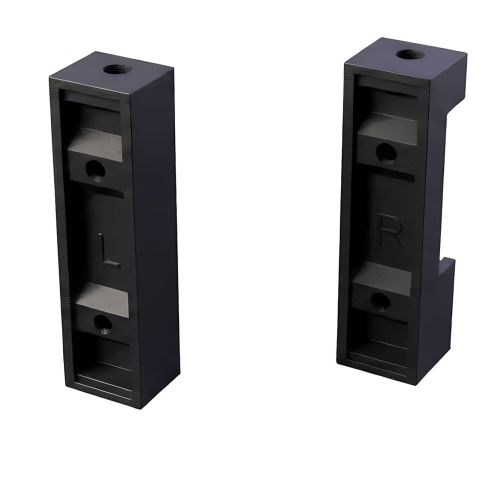 Supporto reggitubo laterale verniciato nero opaco RAL 9005 Gap Italia T1