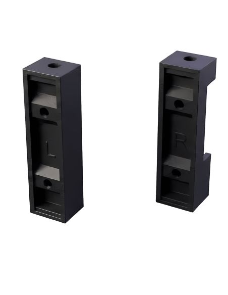 Supporto reggitubo laterale verniciato nero opaco RAL 9005 Gap Italia T1